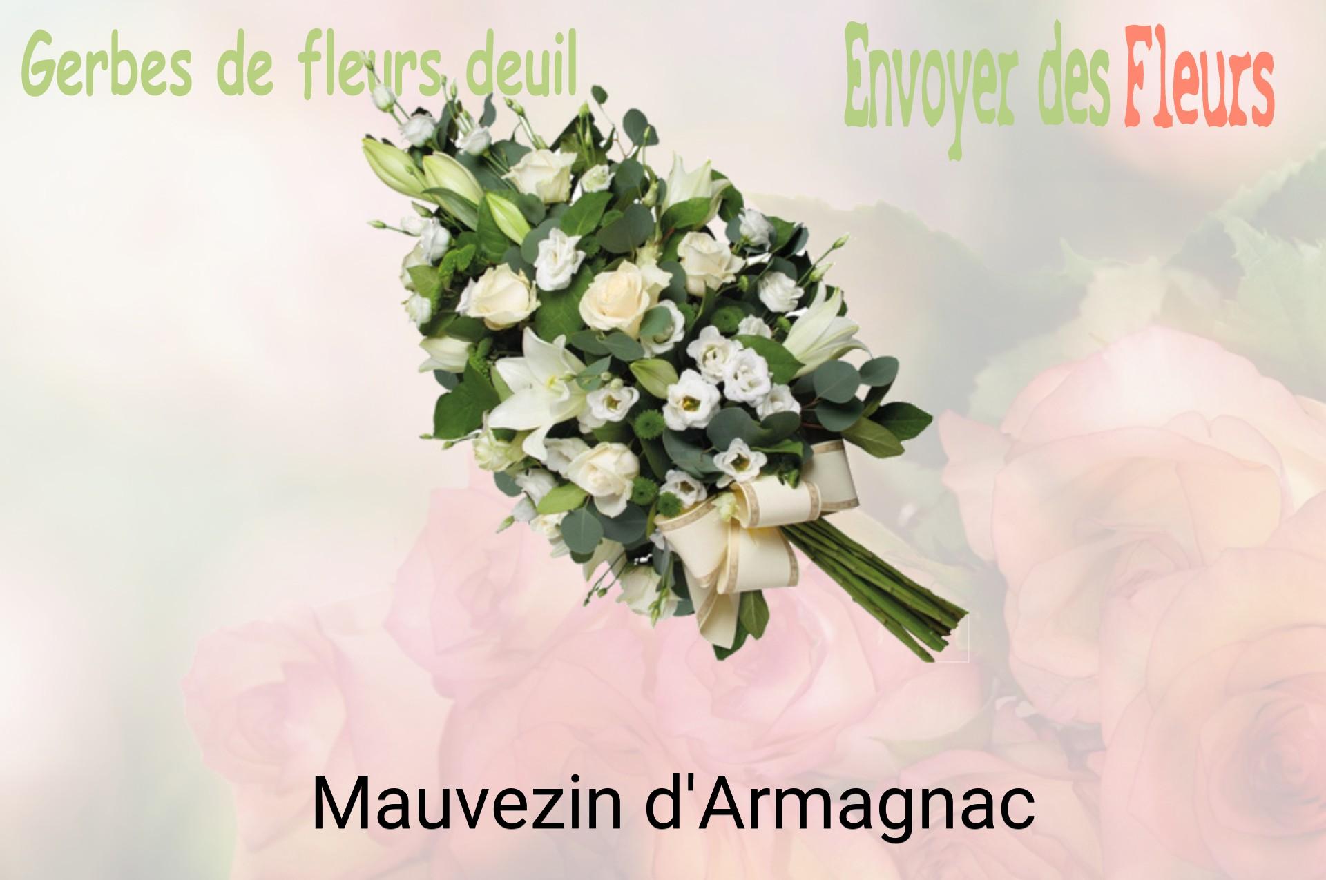 Gerbe de fleurs de deuil livrée à Mauvezin-d'Armagnac